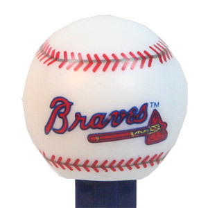PEZ - Sports Promos - MLB Balls - Ball - Atlanta Braves