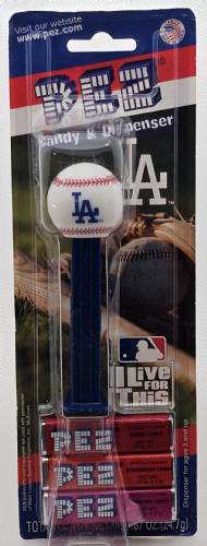 PEZ - Sports Promos - MLB Balls - Ball - Los Angeles Dodgers - A