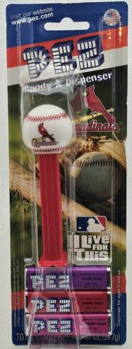 PEZ - Sports Promos - MLB Balls - Ball - St Louis Cardinals - A