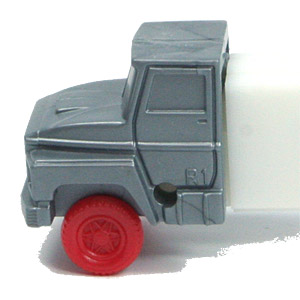 PEZ - Trucks - Misfits - Cab #R1 - Silver Cab, Red Wheels - B