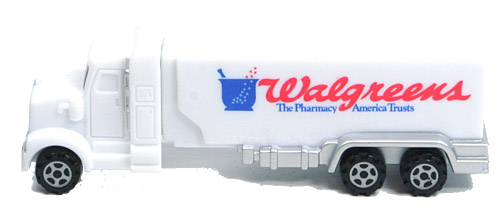 PEZ - Advertising Walgreens - Truck - White cab, white trailer