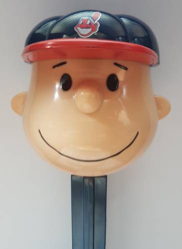 PEZ - Giant PEZ - Peanuts - MLB Charlie Brown - Cleveland Indians
