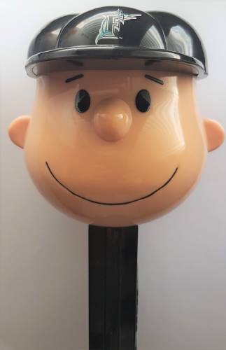PEZ - Giant PEZ - Peanuts - MLB Charlie Brown - Florida Marlins