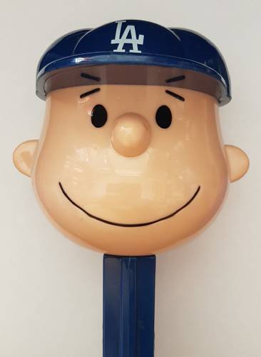 PEZ - Peanuts - MLB Charlie Brown - Los Angeles Dodgers