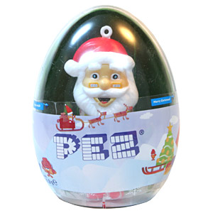 PEZ - Christmas - Mini PEZ - Santa with Loop - Mini Gift Egg