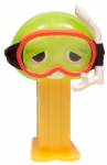 PEZ - Gachapin Daipingu  Crystal Green Head with Divers Mask