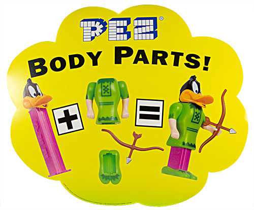 PEZ - Stickers - Balloon Sticker - Body Parts
