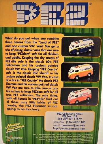 PEZ - Johnny Lightning - Emergency Trucks - Police Van