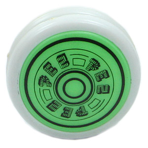 PEZ - Miscellaneous (Non-Dispenser) - Yo-yo - White with Mint Green Sides