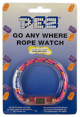 PEZ - Watches and Clocks - Go Any Where Rope Watch - Pink