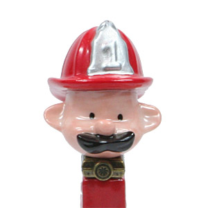 PEZ - Porcelain Hinged Boxes - Fireman