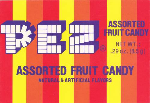 PEZ - Postcards - Assorted Fruit Candy