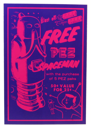 PEZ - Postcards - Free PEZ Spaceman