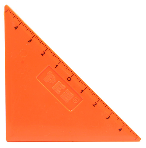 PEZ - Rulers - Triangle - Orange
