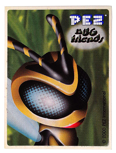 PEZ - Stickers - Bug Friends - Bee (face)
