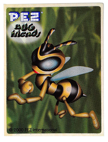 PEZ - Stickers - Bug Friends - Bee (whole)
