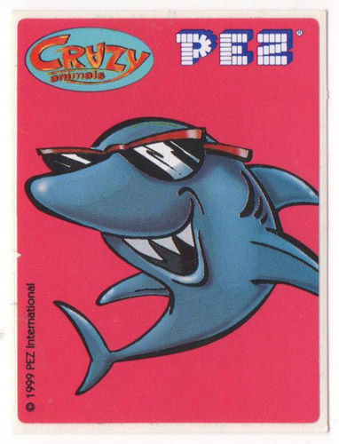 PEZ - Stickers - Crazy Animals - Shark