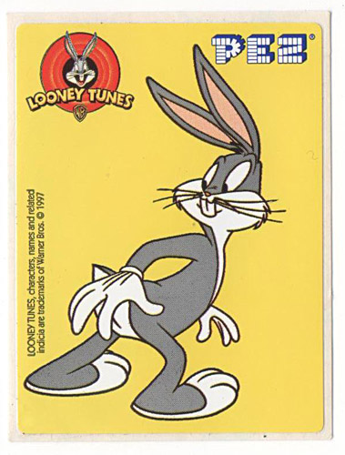 PEZ - Stickers - Looney Tunes - No Border - Bugs Bunny