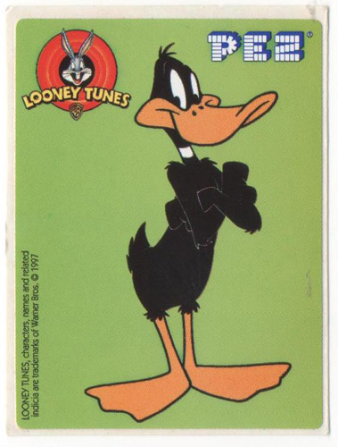 PEZ - Stickers - Looney Tunes - No Border - Daffy Duck
