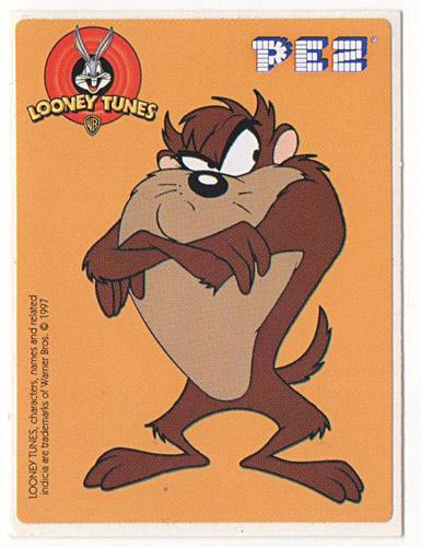 PEZ - Stickers - Looney Tunes - No Border - Tasmanian Devil