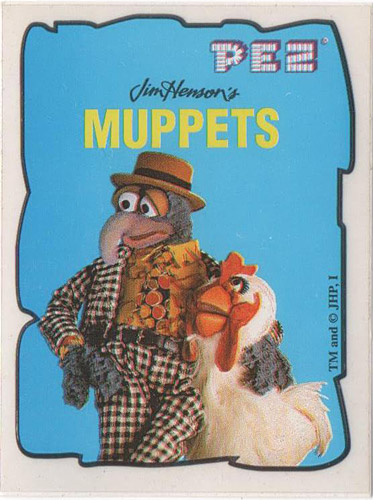 PEZ - Stickers - Muppets - Gonzo