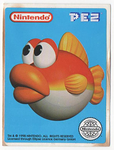 PEZ - Stickers - Nintendo - Fish