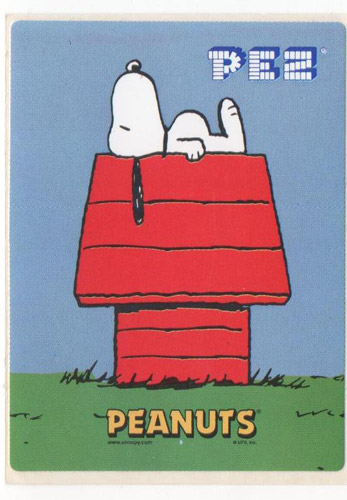 PEZ - Stickers - Peanuts - Snoopy on Dog House