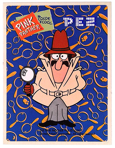 PEZ - Stickers - Pink Panther Color of Cool - Inspector Clouseau