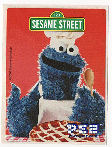 PEZ - Stickers - Sesame Street - Cookie Monster
