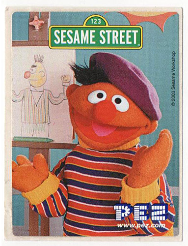 PEZ - Stickers - Sesame Street - Ernie