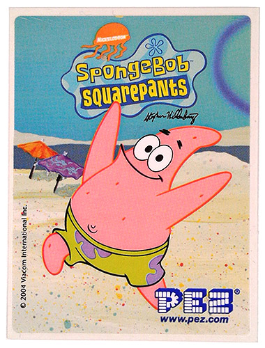 PEZ - Stickers - SpongeBob SquarePants - 2004 - Patrick Star