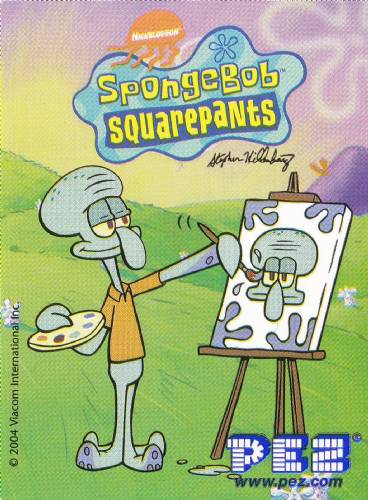 PEZ - SpongeBob SquarePants - 2004 - Squidward Tentacles