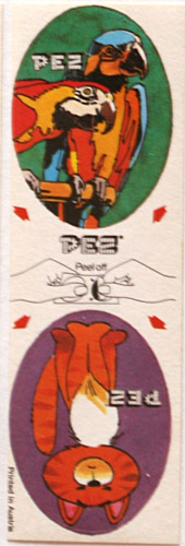 PEZ - Stickers - Sticker Doubles (1980s) - Aristocat / Birds