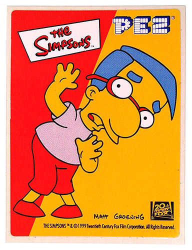 PEZ - Stickers - The Simpsons - 1999 - Milhouse