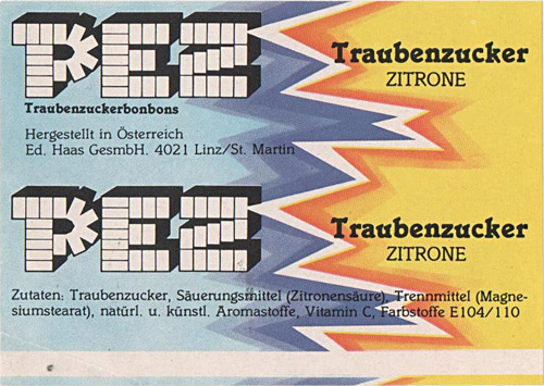 PEZ - Elongated Packs - Traubenzucker - Traubenzucker - E 07