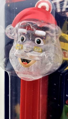 PEZ - Crystal Collection - Santa Claus - Clear Crystal Head, Red Hat - E