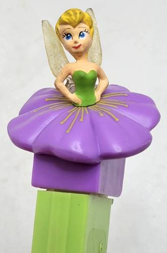 PEZ - Fairies - Tinkerbelle - purple flower, lines