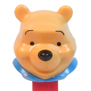PEZ - Winnie the Pooh - Winnie the Pooh - Thin eyebrows, blue collar - B