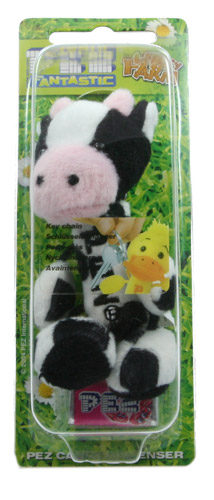 PEZ - Plush Dispenser - Fuzzy Farm - Cow