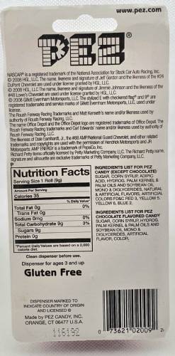 PEZ - Nascar - Helmets - Racetrack - Darlington racetrack