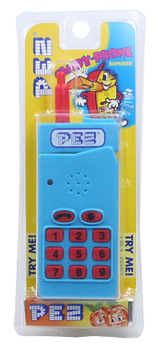 PEZ - Candy-Phone - Candy-Phone - Light Blue/Yellow, PEZ-Display