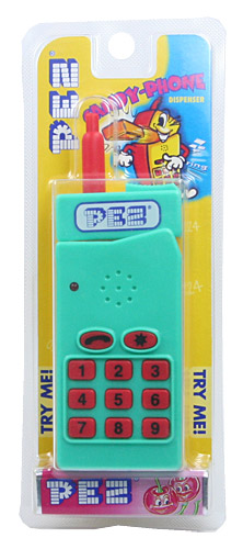 PEZ - Candy-Phone - Candy-Phone - Teal/Yellow, PEZ-Display