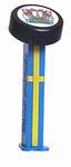 PEZ - Puck  Black with SPG Logo on blue yellow swedish flag