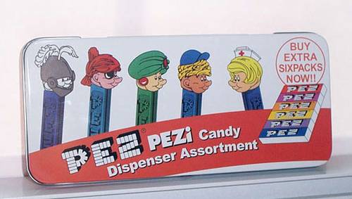 PEZ - Tin Boxes - Pencil Box - PEZi Candy