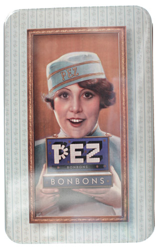 PEZ - Tin Boxes - Bonbons Tin with Lady