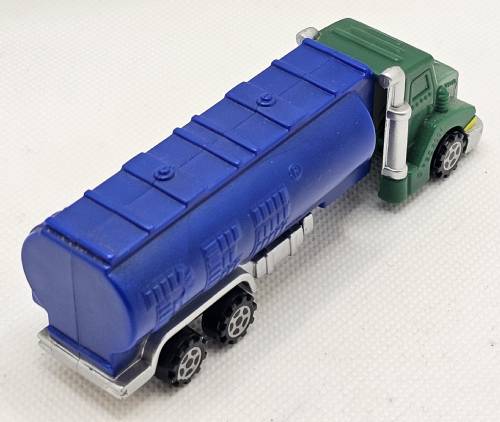 PEZ - Trucks - Series E - Tanker - Green cab, blue tanker