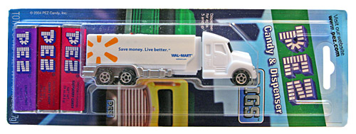 PEZ - Advertising Walmart save money - Tanker - White cab, white trailer