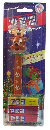PEZ - Christmas - Reindeer - 8 Dots on Collar - A