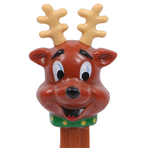 PEZ - Christmas - Reindeer - 8 Dots on Collar - A