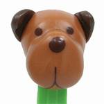 PEZ - Barky Brown  Brown head on Green